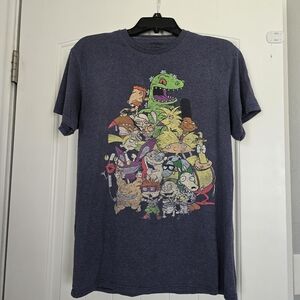 Nickelodeon Characters Supergroup Mens Medium T-Shirt Graphic 90's TV Cartoons